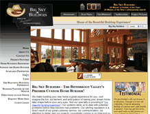 Tablet Screenshot of bigskybuilders.net